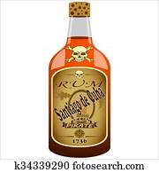 びん の 海賊 ラム酒 クリップアート 切り張り イラスト 絵画 集 K Fotosearch