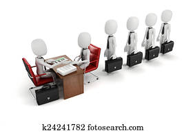 3d, man,, עסק, meeting,, עבודה מראיינת