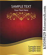elegante, vektor, rot, und, gold, hintergrund, schablone elegante, vektor, rot, und, gold, hintergrund, schablone
