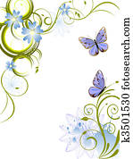 flowers and butterflies flowers and butterflies