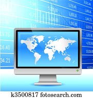Global economy background. Global economy background.