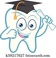 Graduating tooth holding paper roll Graduating tooth holding paper roll