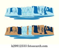 mountain waterfalls mountain waterfalls