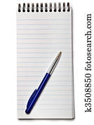 Notebook with pen