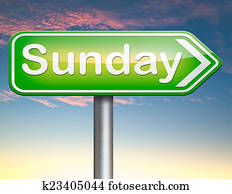 sunday sign sunday sign