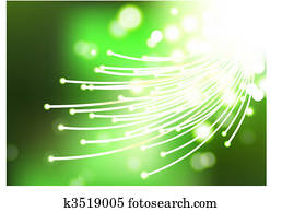 green fiber optic intern background