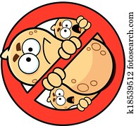 não, amendoins, permitido, alergia, sinal