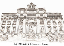 Trevi Fountain Rome Italy Trevi Fountain Rome Italy