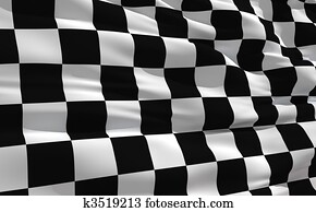 Waving checkered flag Waving checkered flag
