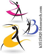 גימנאסטיך, דמויות