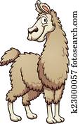 Cartoon llama Cartoon llama