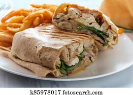 Chicken Caesar Wrap Sandwich
