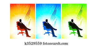 Executive businessman Set