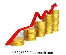 Financial success concept Financial success concept