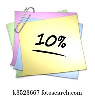 Memo with Paper Clip - 10 %