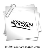 Memo with Paper Clip - Impressum