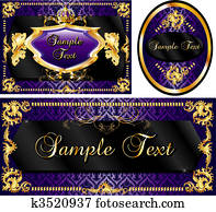 Royal Template Set Purple Royal Template Set Purple