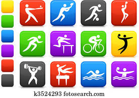 sport, symbol, sammlung sport, symbol, sammlung