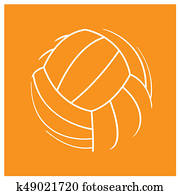 volleyball lines on yellow background. volleyball lines on yellow background.