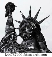 3D Rendering, 3D Illustration of the Statue of Liberty 3D Rendering, 3D Illustration of the Statue of Liberty