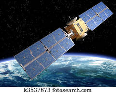 comunicação, satélite