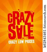 Crazy sale banner. Crazy sale banner.