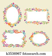 Floral frame set