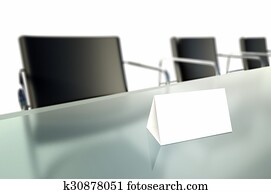 papier, table, carte, dans, lieu travail, pour, négociations