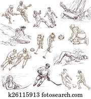 sport - hand drawn pack sport - hand drawn pack