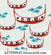 traditional fishing boat of Taiwan aborigines - Tao traditional fishing boat of Taiwan aborigines - Tao