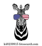 Zebra Horse Hand drawn illustration for tattoo, emblem, badge, l Zebra Horse Hand drawn illustration for tattoo, emblem, badge, l