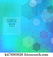 Abstract molecules medical background Abstract molecules medical background
