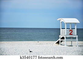 Lifeguard Hut on Beach