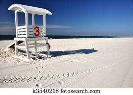 Lifeguard Hut on Beach