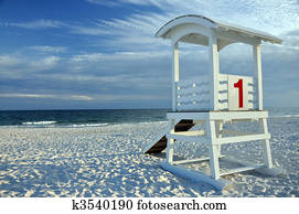 Lifeguard Hut on Beach