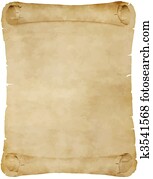 old parchment scroll old parchment scroll