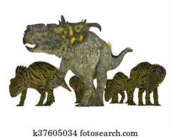 dinosaur with antlers