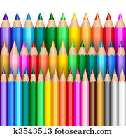 Rainbow pencil background Rainbow pencil background