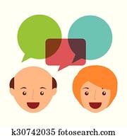 말하고 있는 사람