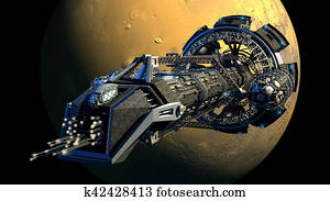 3D Space Shuttle Illustration