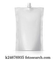 Blank spouted pouch. Blank spouted pouch.