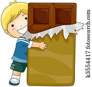 Boy and Chocolate Boy and Chocolate