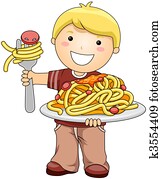 Boy with Spaghetti Boy with Spaghetti