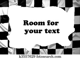 Checkered pattern winner flag frame Checkered pattern winner flag frame