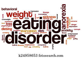 comer desorden, palabra, nube