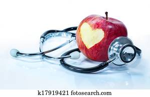 concept of love for health - apple concept of love for health - apple