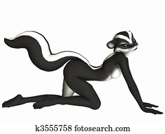Cute Toon Figure - Skunk Cute Toon Figure - Skunk