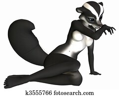 Cute Toon Figure - Skunk Cute Toon Figure - Skunk