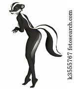 Cute Toon Figure - Skunk Cute Toon Figure - Skunk