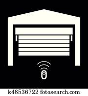 Rolle, verschluß, garagentor Clipart | k16338151 | Fotosearch